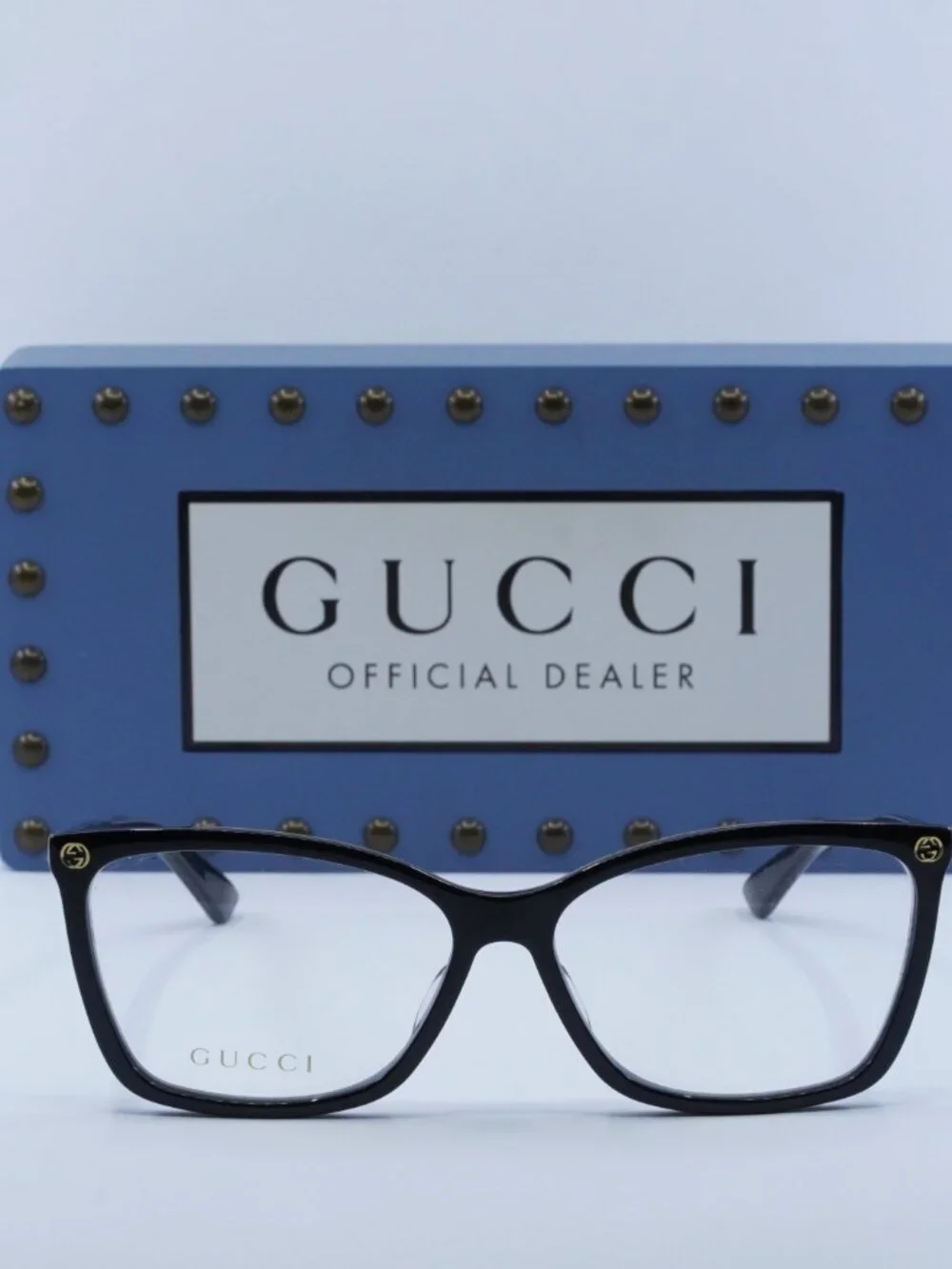 Gucci GG0025O 001 Cat Eye Eyeglasses - Black